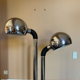 Floor lamp balls chrome 1970 italian