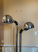 Floor lamp balls chrome 1970 italian