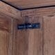 Vintage solid oak cross-braced wardrobe 1940