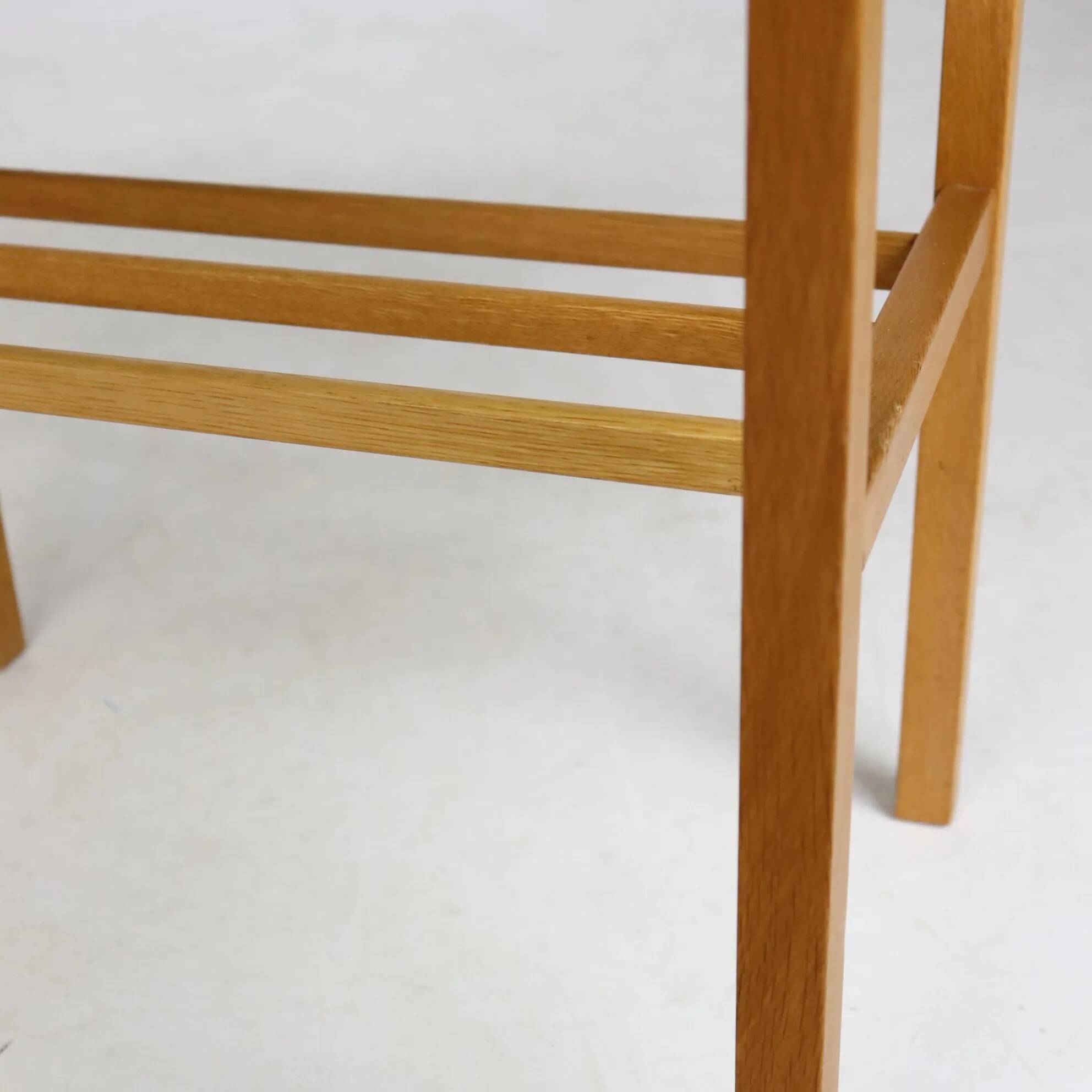 Scandinavian wooden bedside table