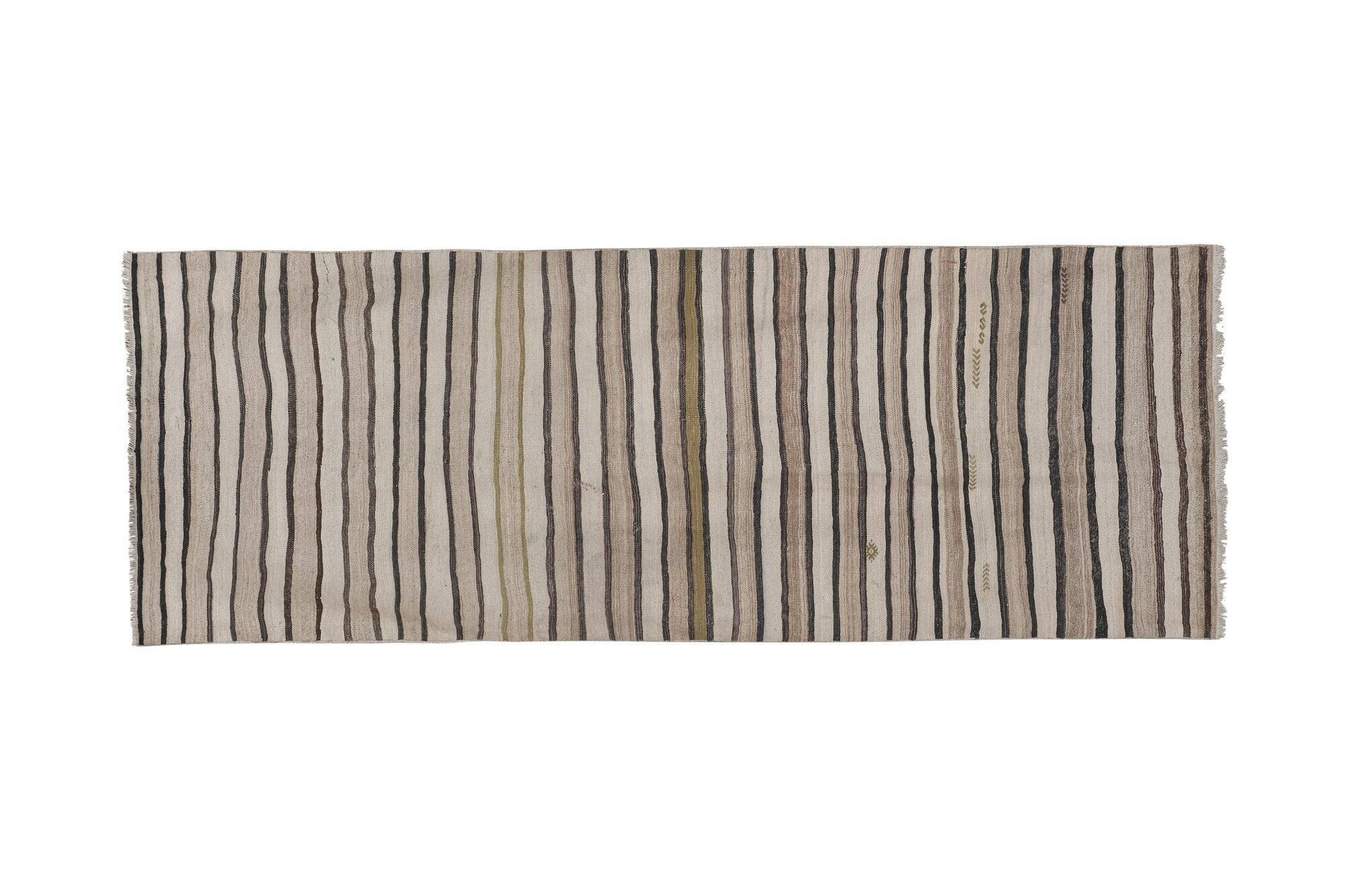 Vintage Turkish hallway rug 110x281 cm