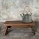 Small low bench in old teak from Indonesia H16 L39