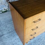Vintage 4-drawer dresser by Capelle 70s