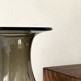 large smoked glass vase from the 1970s