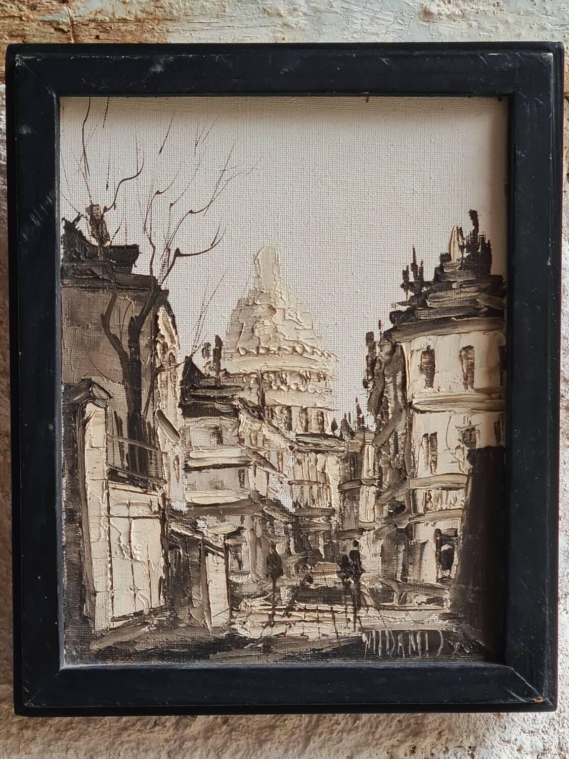 Oil on canvas Montmartre Midani M'Barki