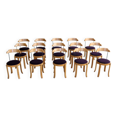 ensemble de 10 chaises vintage   chaises de salle à manger   années 1970   Danemark