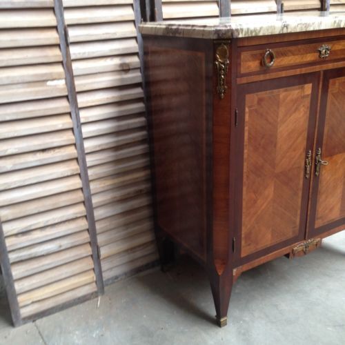 Transitional Louis XV Louis XVI in veneer buffet