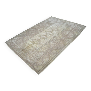 Tapis Oushak orange et beige sku 1153