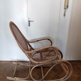 Rocking-chair rattan and canning