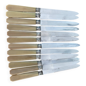 12 couteaux en galathite