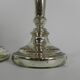 Set of 2 mercury candlesticks, circa 1900 (poor man's silver)