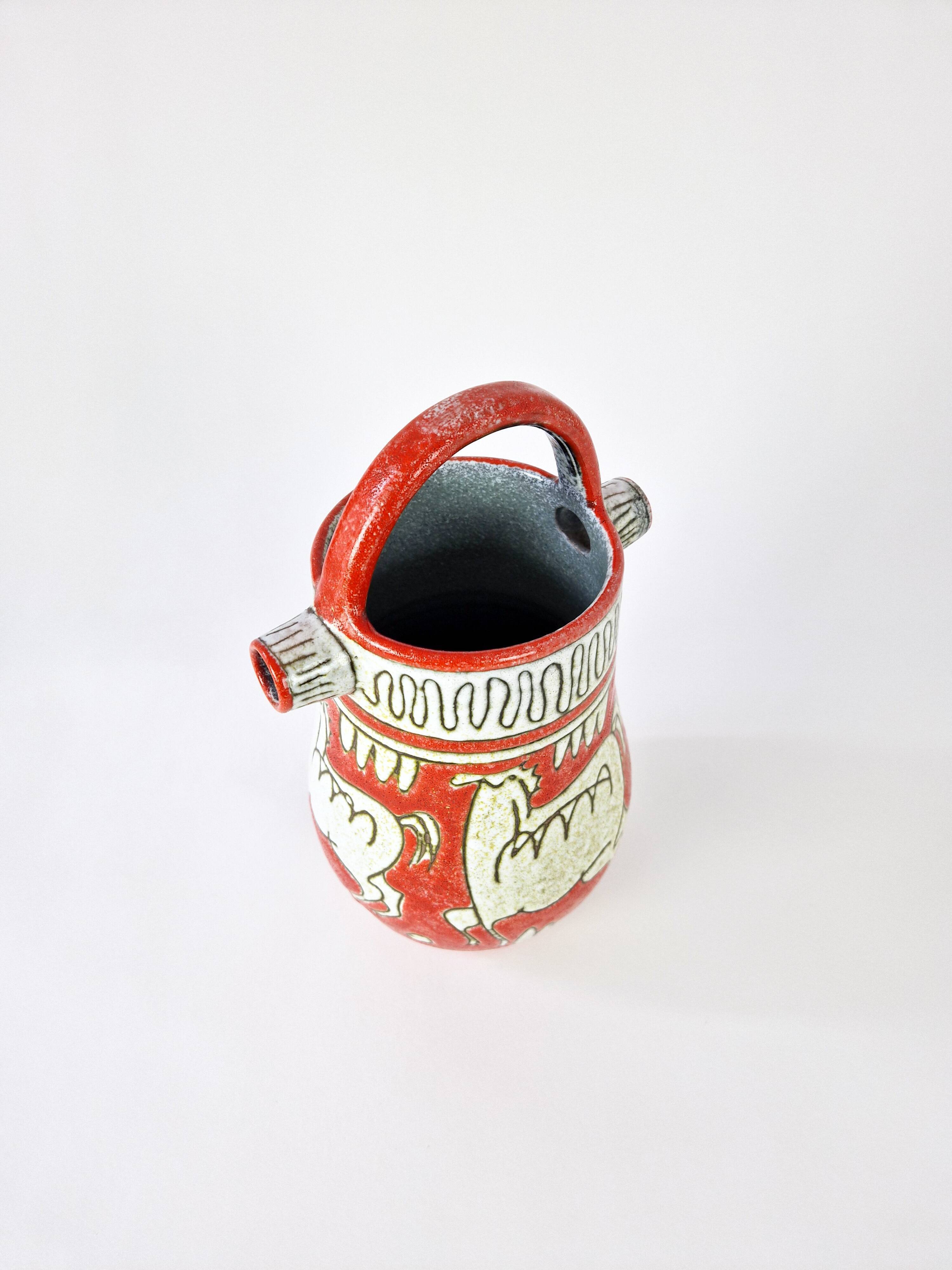 Vintage ceramic vase Fratelli Fanciullacci 1960