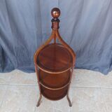 English pedestal table 3 mahogany trays