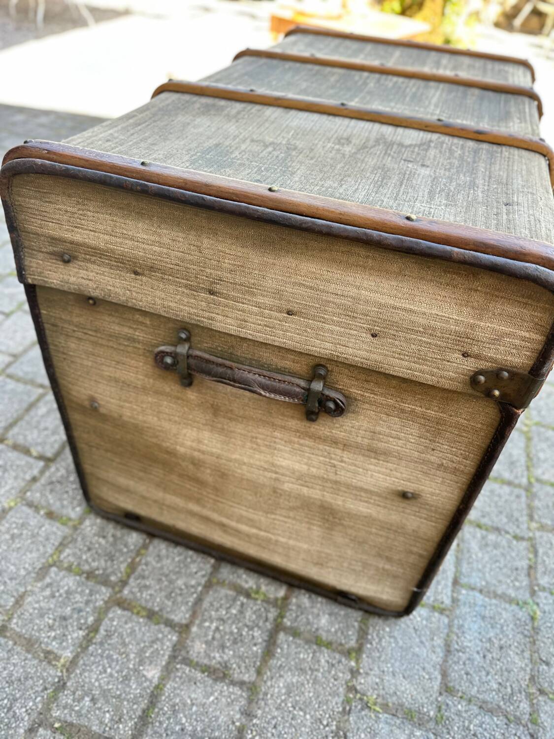 Antique travel trunk