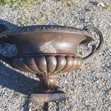 Pair of cast ear vases