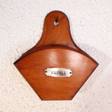 Varnished wood coffee filter holder