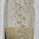 Antique Victorian fish serving cutlery, bone and silver-plated metal