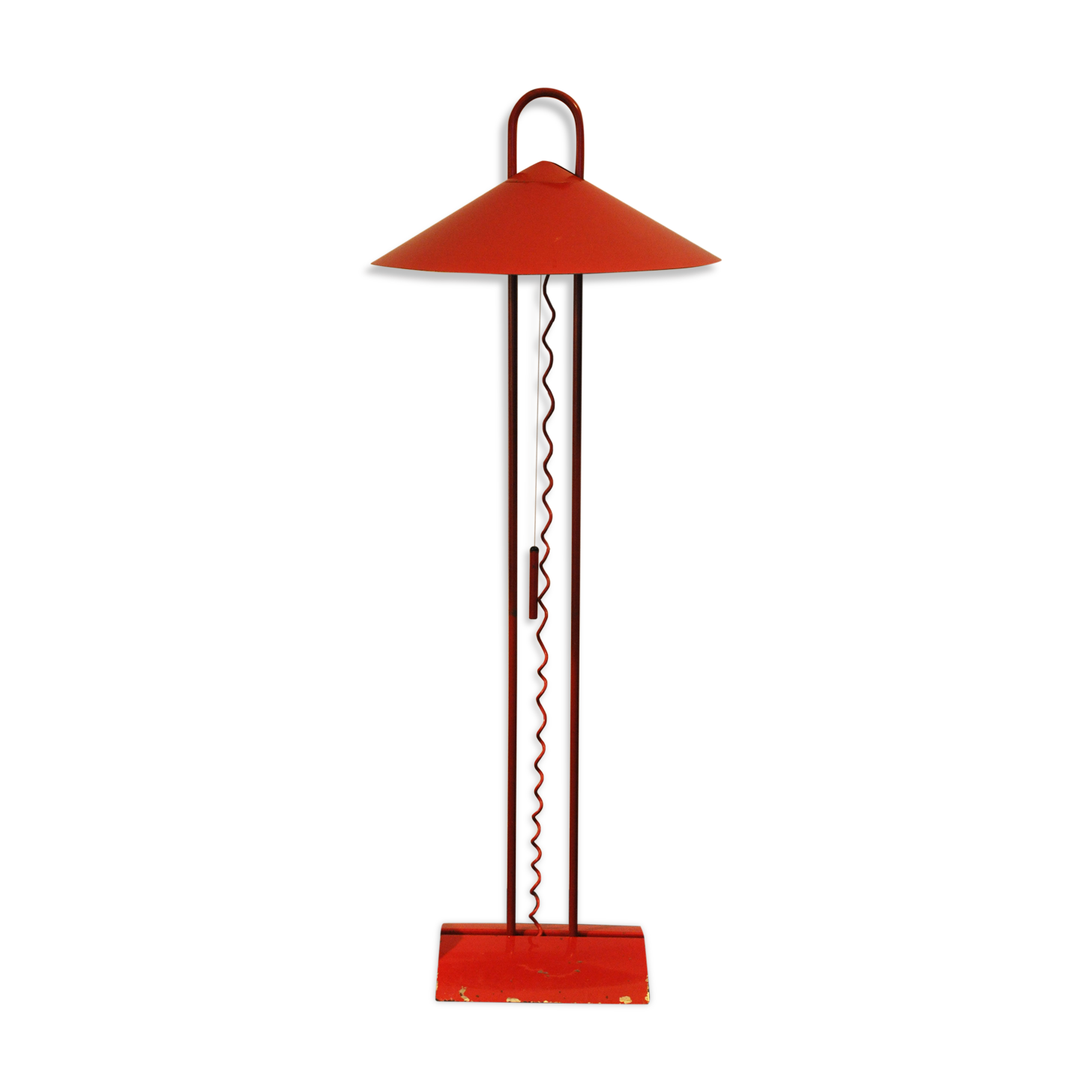 Floor lamp 1980 in red metal