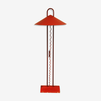 Lampadaire 1980 en metal rouge