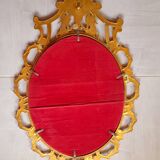 Baroque brass mirror.