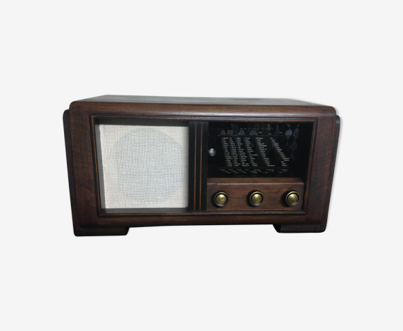 Radio allemande 1935 en bois | Selency