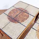 Set of 3 Scandinavian nesting tables Trioh Denmark