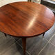 Scandinavian extendable rosewood round table, 1960s