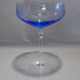 5 colored champagne glasses