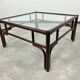 Table basse en bambou moderne du milieu du siècle par Gervasoni