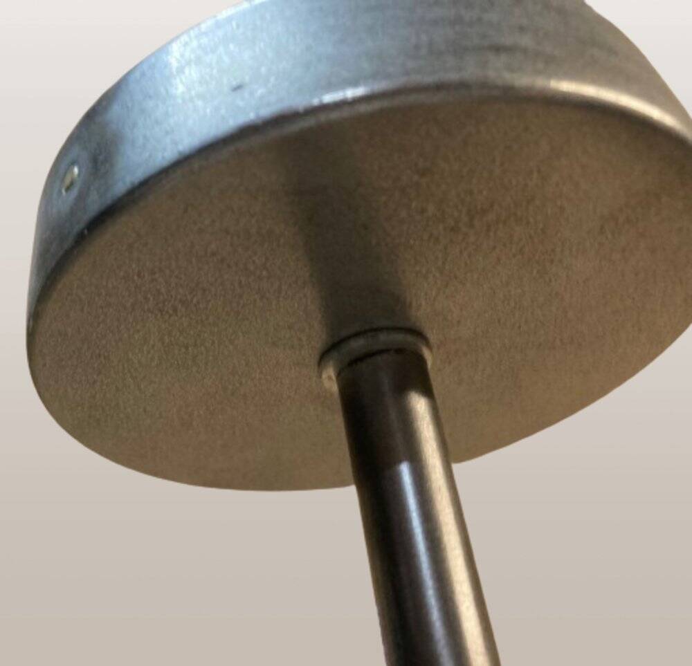 Opaline glass pendant lamp for recycled kitchen counter, vintage glass lampshade, 1960