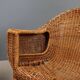 Vintage bamboo and wicker armchairs, Italy, 1950s-1960s.