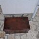Antique brown pine chest, original paint visible, Czech Republic 1890-1919