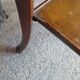 Table d’appoint – Bout de canapé -Acajou – plateau a rebord-1 tiroir