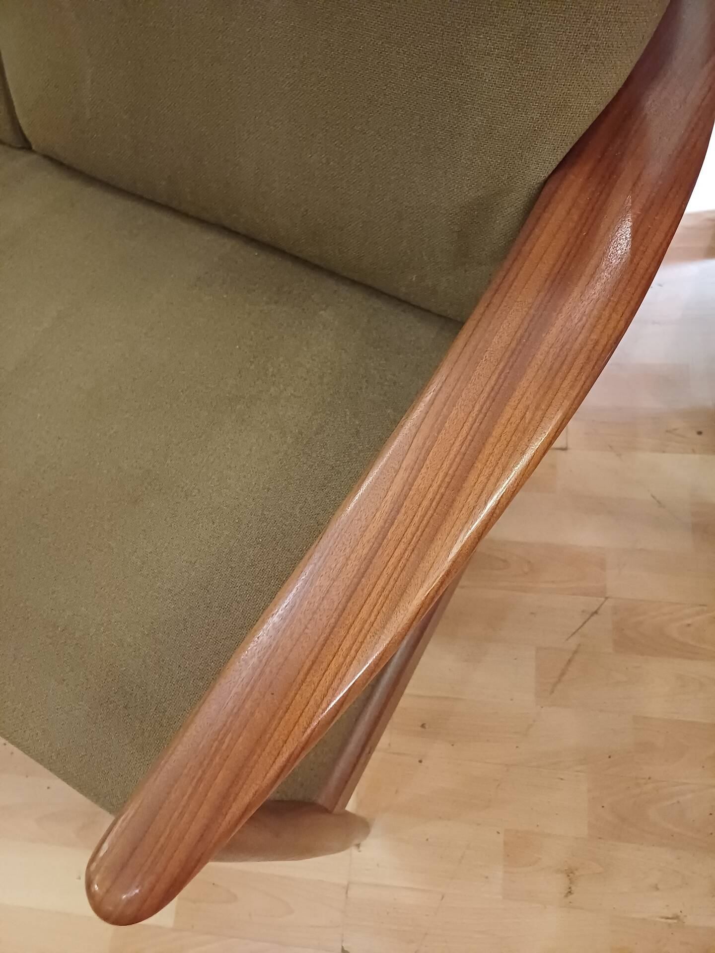 1960 Scandinavian convertible bench, in its original condition.