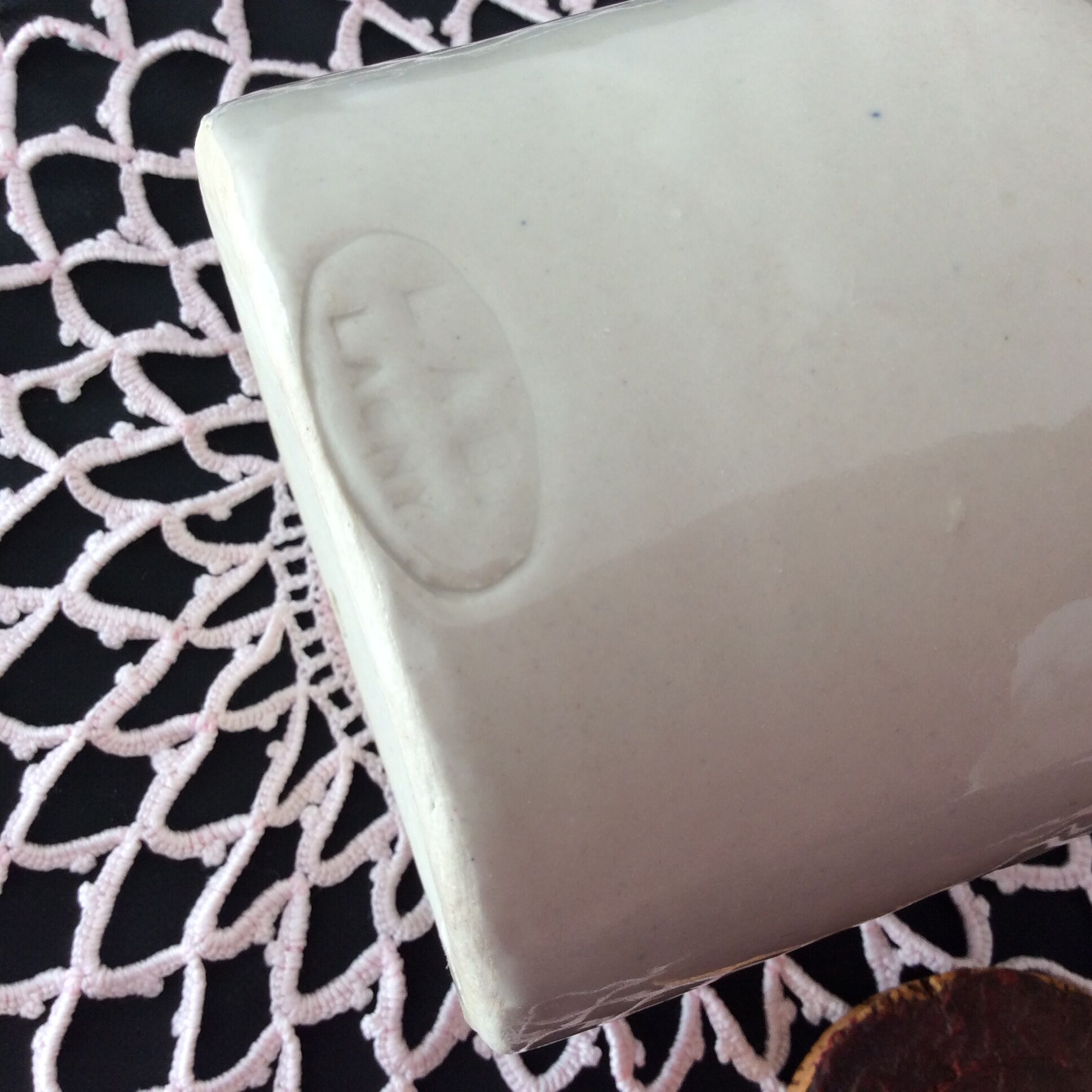 Old mustard pot in glazed stoneware LAB-Lagny with cork stopper