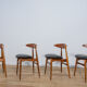 Chaises de salle à manger danoises ch33 du milieu du siècle par Hans J. Wegner pour Carl Hansen & Son