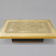 Brass etched coffee table by Lova Creation, Belgium, 1980s.