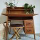 Bureau scandinave pieds compas vintage