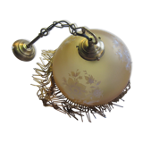 Art Deco suspension. with floral motifs & pearls