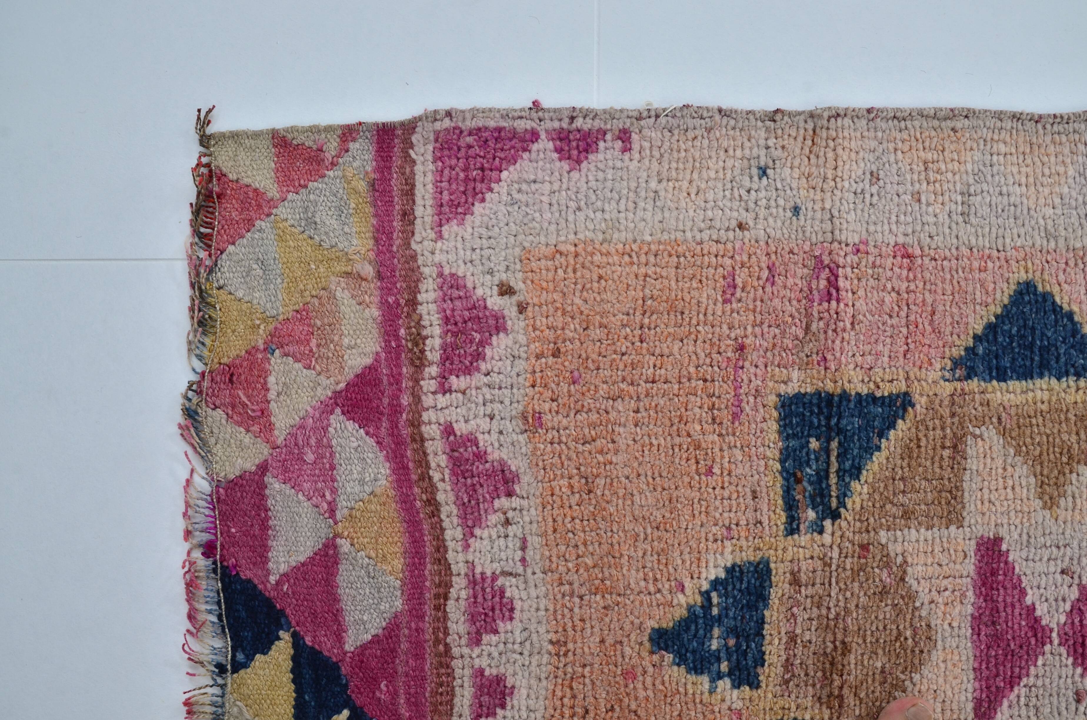 Vintage Handknotted Runner Rug sku 2184