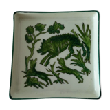 Empty porcelain pocket hunting scene