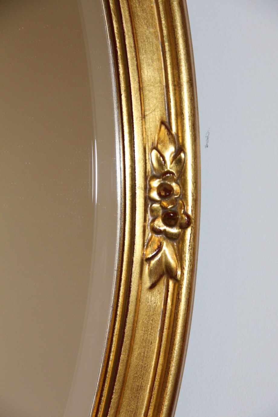 Miroir ovale biseauté 66x46cm