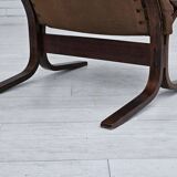 1970’s, Norwegian design, "Siesta" lounge chair by Ingmar Relling, leather, bentwood.