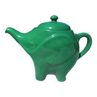 Green elephant teapot