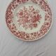 Flat earthenware plate Staffordshire Ridgway Ironstone model Clifton diam 25 cm
