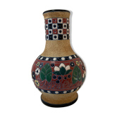 Enamelled vase