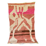Pink berber carpet 130 x 220 cm