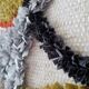 Contemporary handmade grey shaped fish tail cotton wall decor
