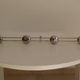 Vintage chrome wall coat rack from the 70s