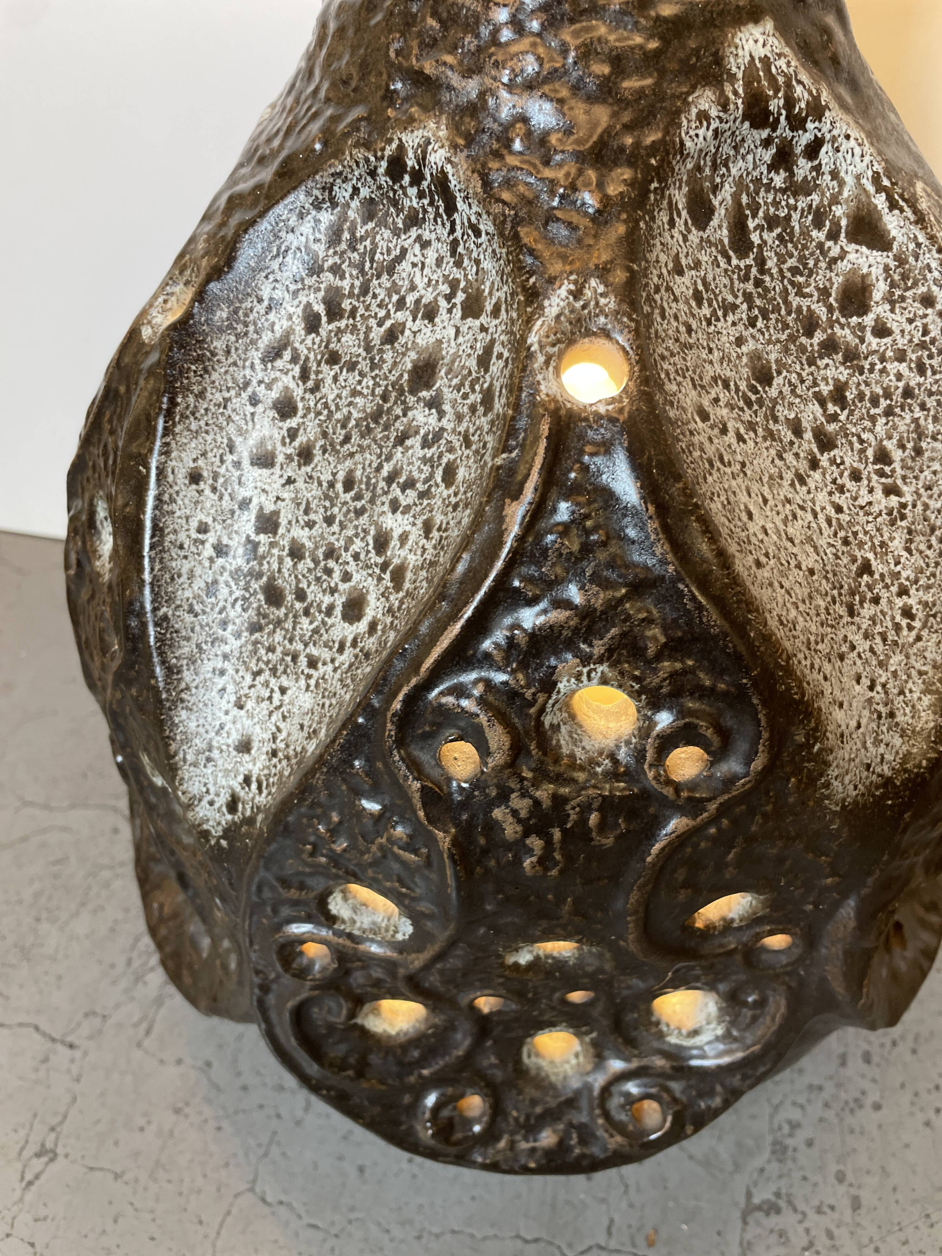 German Ceramic Floor Lamp from 1970'